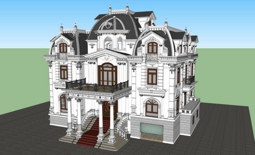Phong cách thiết kế nhà biệt thự cổ điển