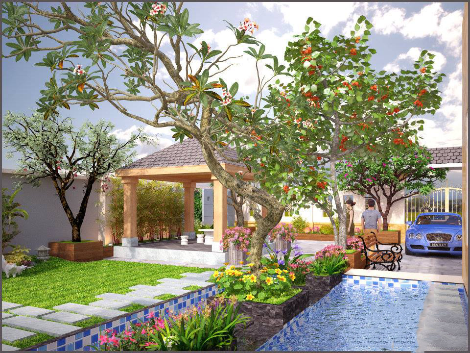 Phong thủy sân vườn là yếu tố quan trọng trong quá trình thiết kế cho không gian sống của gia đình